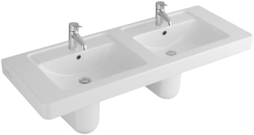Villeroy & Boch Architectura 130x48,5 cm beépíthető duplamosdó CeramicPlus 6131 13 R1 (613113R1)