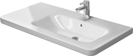 Duravit Durastyle 100x48 cm-es bútorral aláépíthető aszimmetrikus mosdó 2326100000