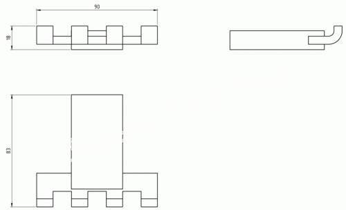 Novaservis Metalia 9 négyes akasztó, króm 0943,0