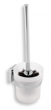 Novaservis Metalia 12 WC kefe tartóval kefével, fekete-króm 0233,05
