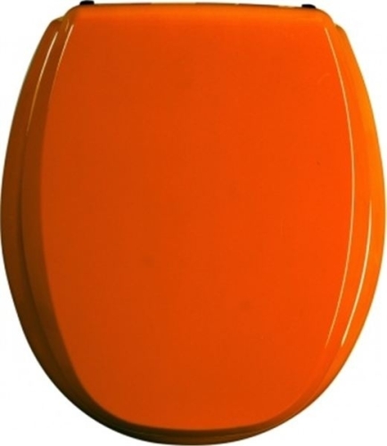 Novaservis Kandre WC ülőke narancssárga, keményfa, WC/ORANZOVA