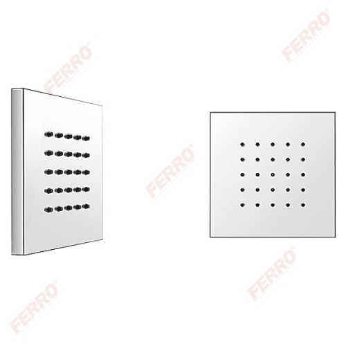 Ferro Quadro fix fejzuhany, króm, DSP02