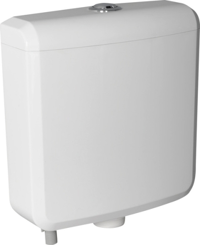 Aqualine WC tartály dual gombos öblítőmechanikával, alsó bekötéssel 1/2