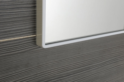 Aqualine Tükör 40x30cm fehér pvc keret (22436)