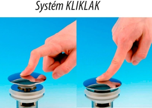 Sapho KLIK-KLAK mosdó lefolyó, túlfolyó nélkül, magasság 3-60mm, bronz (UD43992)