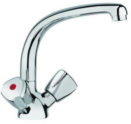 Kludi Standard álló mosogató csaptelep elfordítható, króm, 316230515