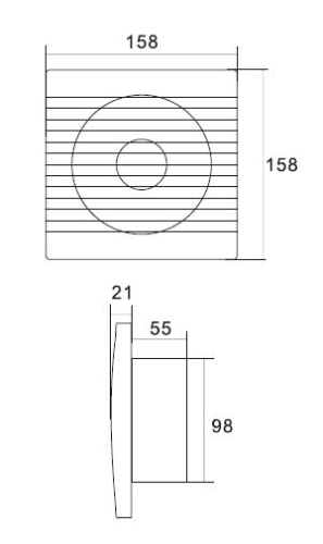 Aqualine Fali ventilátor (FBS300)