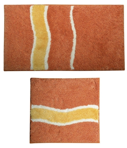 Aqualine Kádkilépő, csúszásmentes, polyakryl, 2 db-os szet, 50x85 cm, 50x50 cm (LA001)