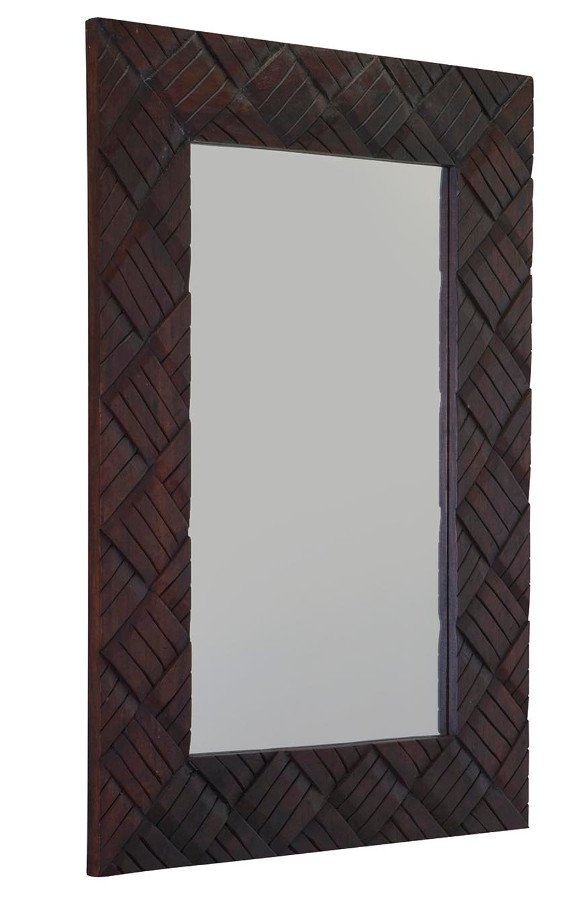 Sapho Bedeg 70x100cm tükör, sötétbarna színű fa kerettel (IN195)