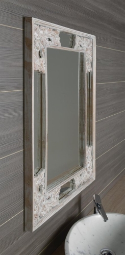 Sapho Umit 70x110cm tükör, fehér színű fa kerettel (IN205)