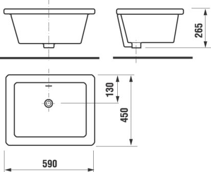 Jika Doris 59x45 cm mosogató H8510290000001 (8.5102.9.000.000.1)