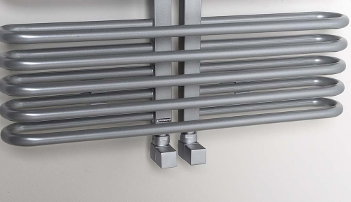 Sapho ASTRA 600x1170 mm fürdőszobai radiátor, 850 W, ezüst (AS518)