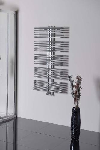 Sapho ASTRA 600x1170 mm fürdőszobai radiátor, 850 W, ezüst (AS518)