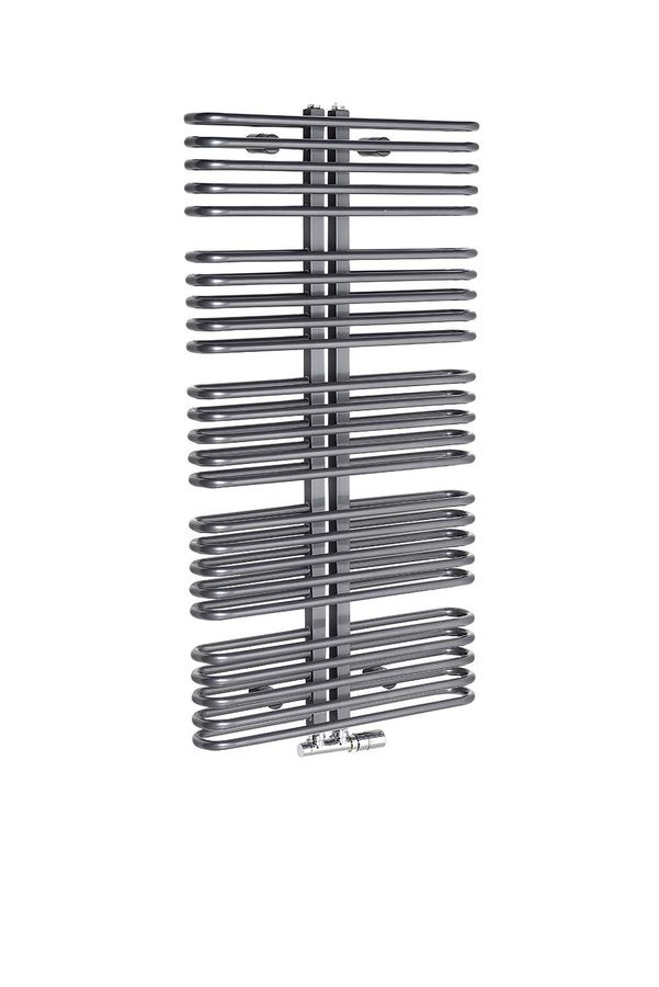 Sapho ASTRA 600x1170 mm fürdőszobai radiátor, 850 W, antracit (AS519)