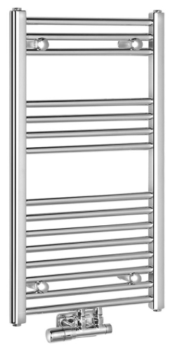 Sapho ALYA 450x800mm egyenes fürdőszobai radiátor középső bekötéssel, króm 1145-01