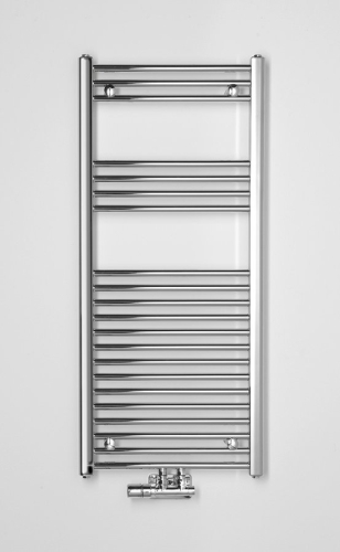 Sapho ALYA 500x1118mm egyenes fürdőszobai radiátor középső bekötéssel, króm 1145-05