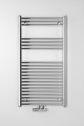 Sapho ALYA 600x1118mm egyenes fürdőszobai radiátor középső bekötéssel, króm 1145-10