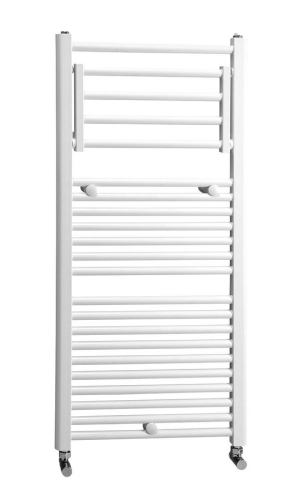 Sapho STYLO 500x1101mm fürdőszobai radiátor lenyitható törölközőtartóval, fehér (DC115)