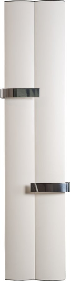 Sapho OTHELLO TWIN 460x1890mm radiátor, 2 törölközőtartó, matt fehér (2221189046SB)