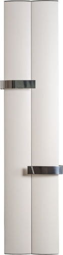 Sapho OTHELLO TWIN 460x1890mm radiátor, 2 törölközőtartó, metál ezüst (2221189046SS)