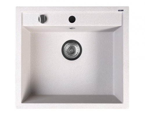 Sapho 57x51 cm egymedencés gránit mosogató, bézs GR1002