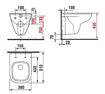 Jika Olymp Deep fali wc H8206100000001 (8.2061.0.000.000.1)