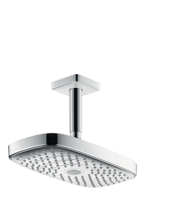 Hansgrohe Raindance Select E 300 2jet fejzuhany, 100 mm-es mennyezeti csatlakozóval, EcoSmart 9 l/perc króm 26608 000 (26608000)