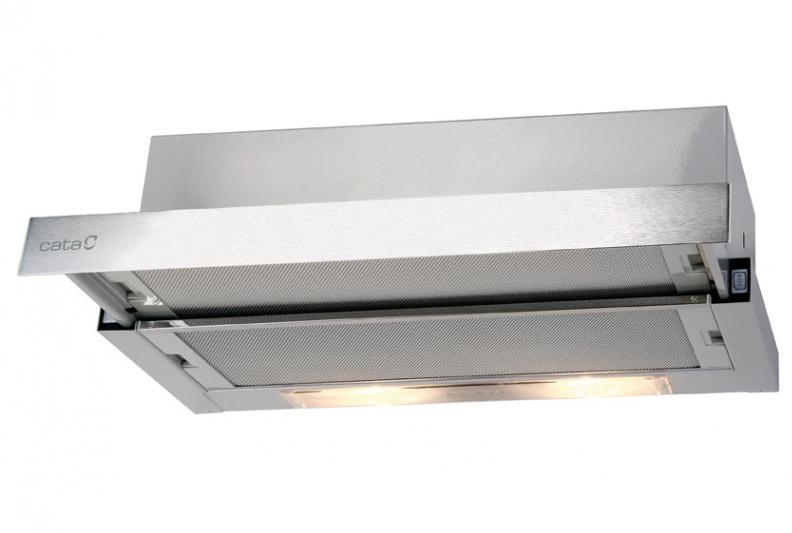 Cata TF-6600/A LED Dularum kihúzható teleszkópos páraelszívó 60 cm, inox, 02010202