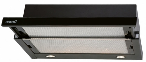 Cata TF-2003/60 BLACK GLASS kihúzható teleszkópos páraelszívó 60 cm, fekete üveg, 02017200