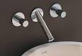 Hansgrohe AXOR Starck 3 lyukú mosdócsaptelep falsík alatti szereléshez, 125 mm-es kifolyóval, fali szereléshez 10313000