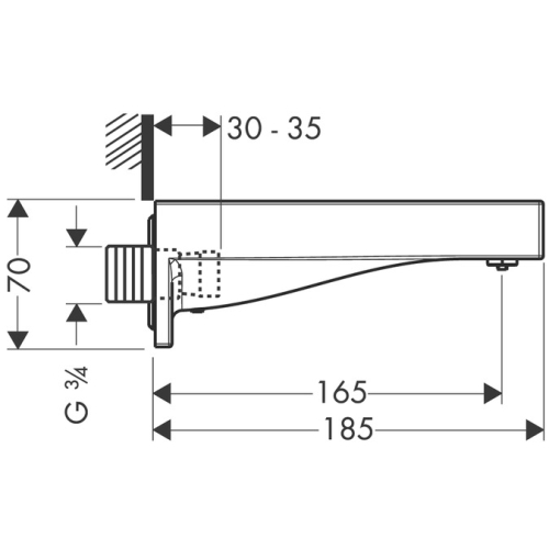 Hansgrohe AXOR Starck X Kádtöltő 10426000