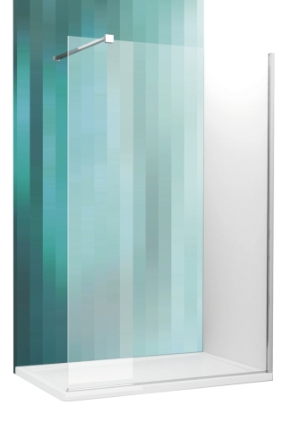 Sanipro Walk Pro 1400 zuhanyfal, 140 cm-es (brillant, transparent, 4000687)