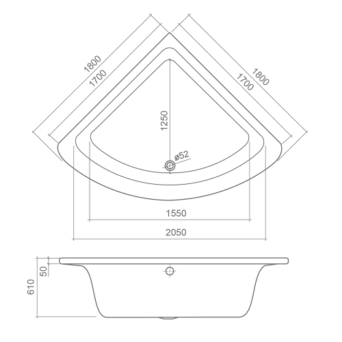 Roltechnik Lena 180x180 cm extra nagy sarokkád 9250000