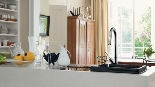 Hansgrohe AXOR Starck Egykaros mosogató csaptelep kihúzható zuhannyal króm 10821000