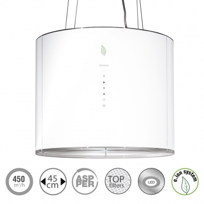 Falmec Eolo E.ion 45 sziget páraelszívó 45 cm, fehér, CEOI45.E06P#ZZZF441F
