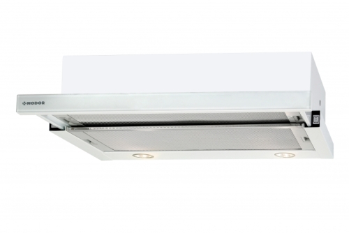 Nodor EXTENDER 60 WHITE GLASS teleszkópos páraelszívó 60 cm, fehér, 1732