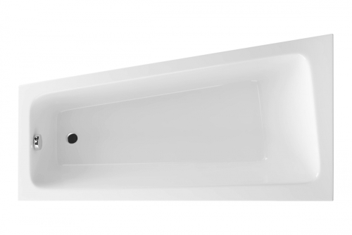 Excellent Ava Side 150x80 cm-es aszimmetrikus kád kádlábbal, balos