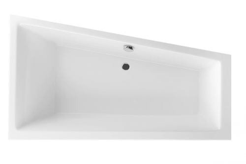 Excellent M-Sfera 160x95 cm-es aszimmetrikus kád kádlábbal, jobbos