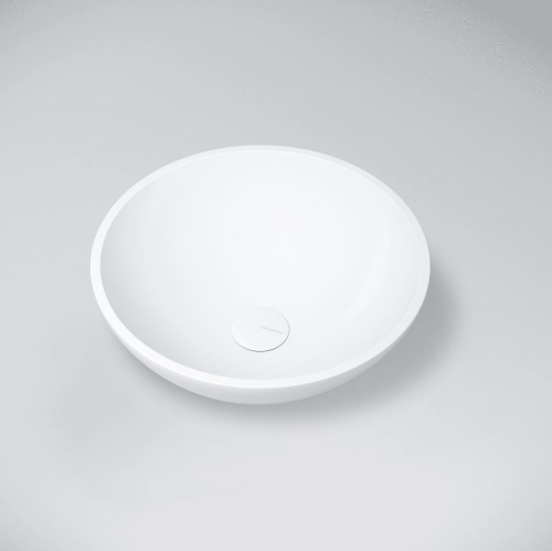 Marmy COMO 40 cm ráültethető öntöttmárvány mosdó, fehér 80 6951 04 10 10 (K)