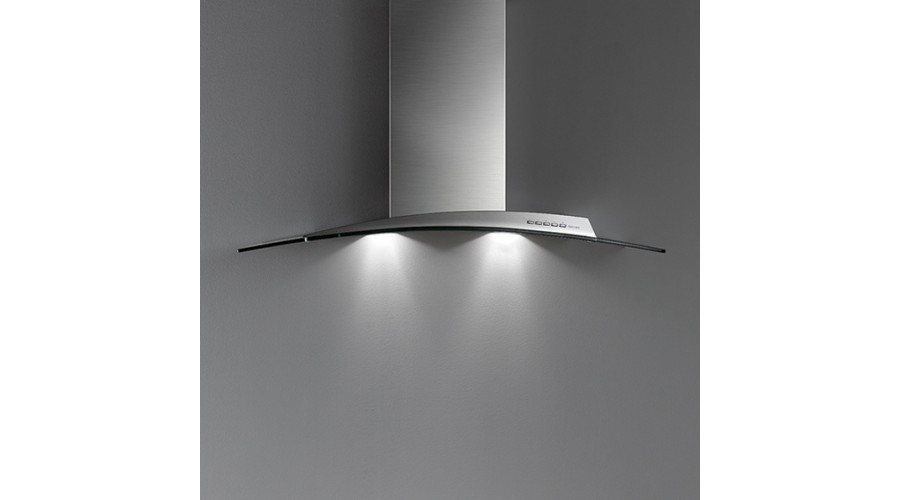 Falmec Atlas Glass 90 fali páraelszívó, 90 cm, üveg, CAUN90.E0P2#ZZZ1491F