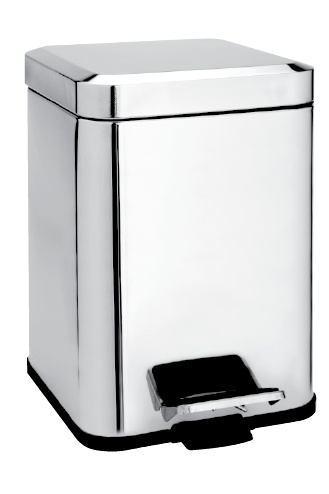 Bemeta 6 literes szemetes kosár, rozsdamentes acél, polírozott (125115071) XP032
