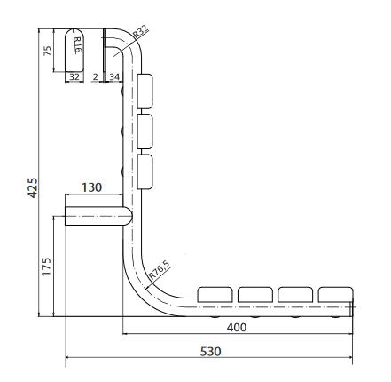 Bemeta HELP Zuhany ülőke, kapaszkodóra szerelhető, ABS/inox 338125081