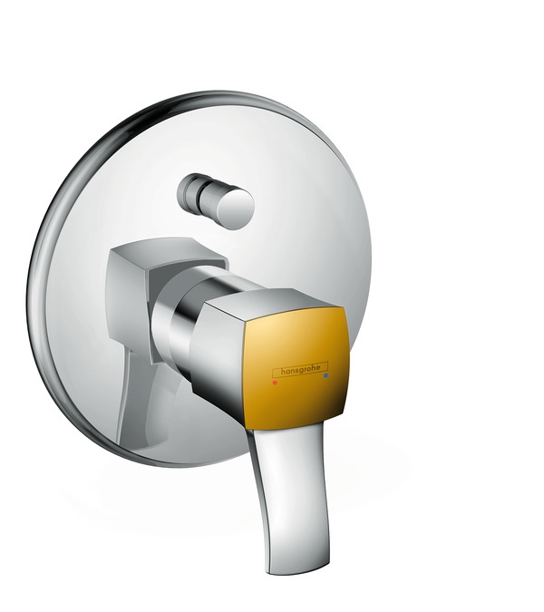 Hansgrohe Metropol Classic egykaros falsík alatti kádcsaptelep színkészlet króm/arany hatású 31345 090 (31345090)