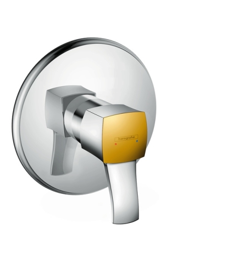 Hansgrohe Metropol Classic egykaros falsík alatti zuhanycsaptelep színkészlet króm/arany hatású 31365 090 (31365090)