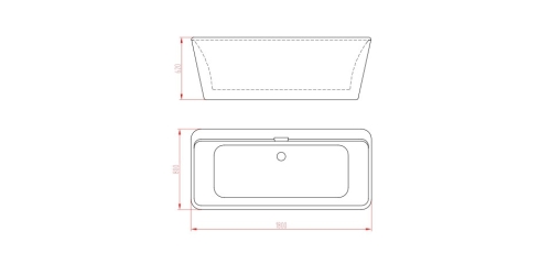 Wellis Tiffany 180x80x62 szabadonálló kád WK00124