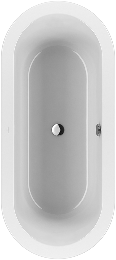 Villeroy & Boch Loop & Friends, Duo, 180x80 cm fürdőkád ovális belső formával, kerekített peremmel UBA180LFO7V-01