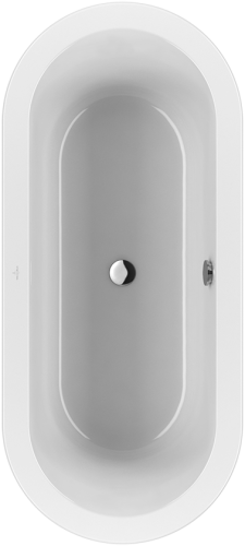 Villeroy & Boch Loop & Friends, Duo, 180x80 cm fürdőkád ovális belső formával, kerekített peremmel UBA180LFO7V-01