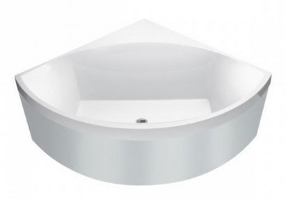 Villeroy & Boch Squaro 145x145 cm sarokkád, fémes színű előlappal UBQ145SQR3PGV-01