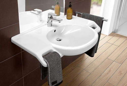 Villeroy & Boch O.novo Vital 80x55 cm mosdó csaplyukkal, túlfolyóval 4120 80 01 (41208001)