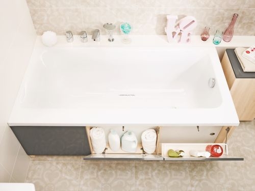 Cersanit Smart 160x80 cm-es egyenes kád kádlábbal, balos S301-119